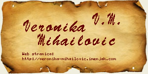 Veronika Mihailović vizit kartica